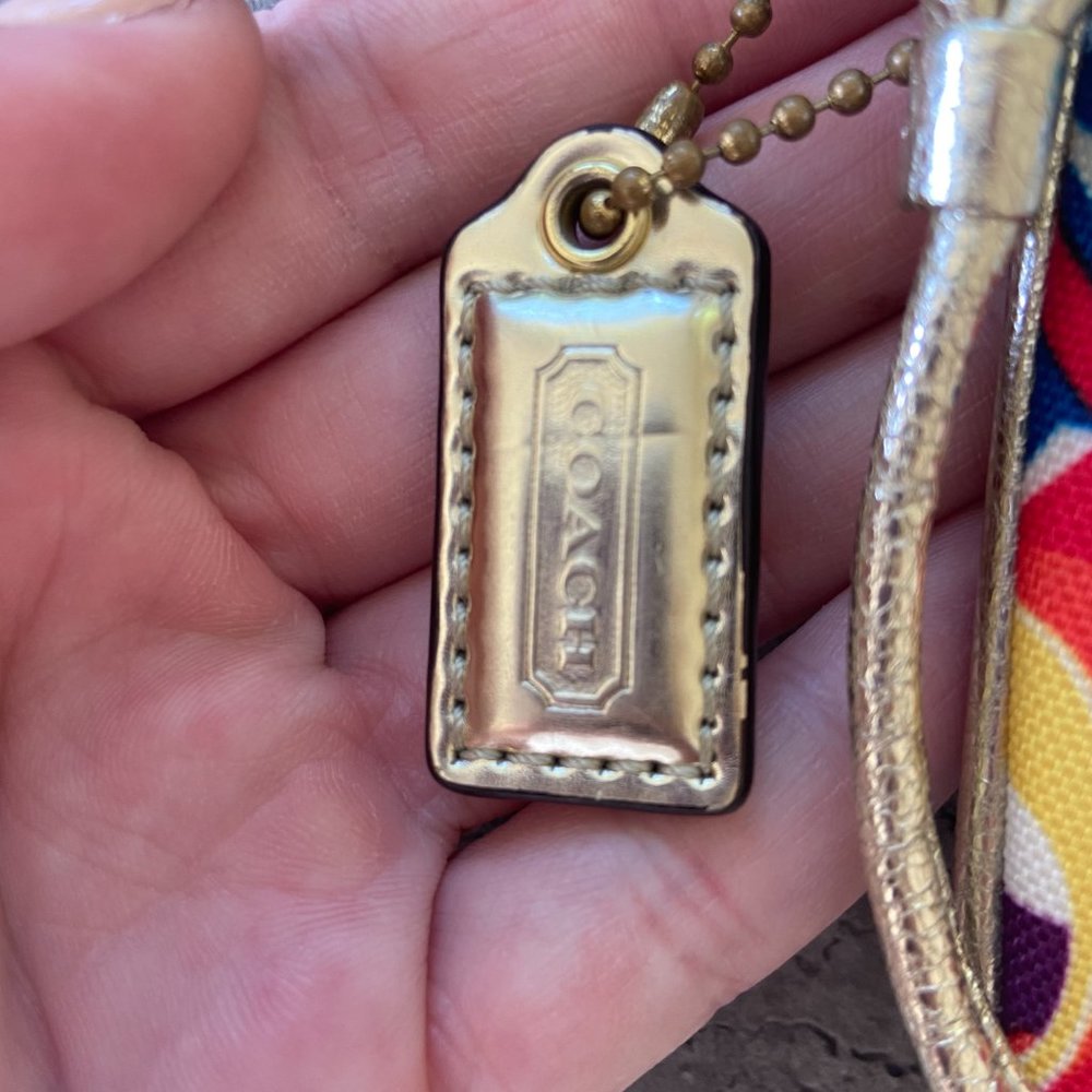 Coach Corner Zip Wristlet - Picture 5 of 8